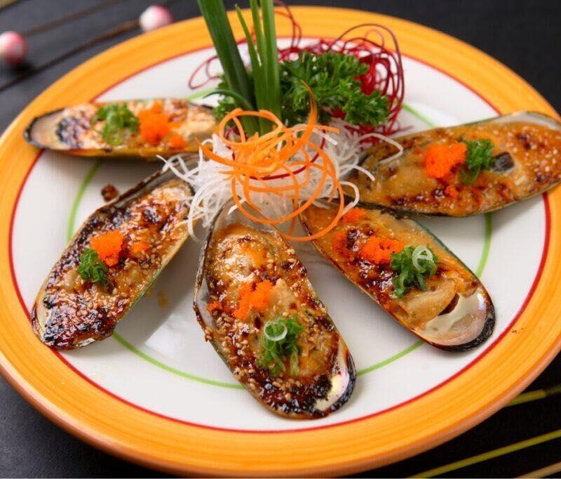 Baked Green Mussels